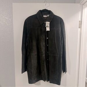 Chico’s Dark Brown Suede Jacket